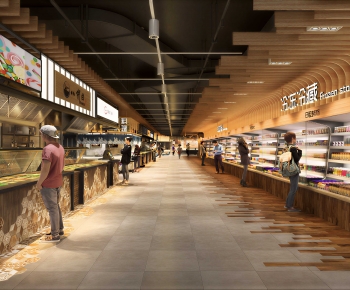 Industrial Style Supermarket-ID:664022923