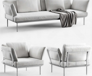Modern Three-seat Sofa-ID:377214913