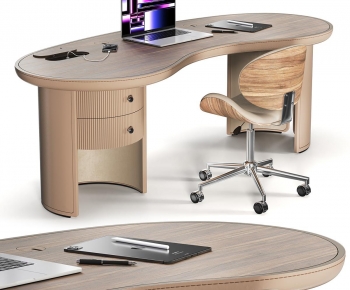 Modern Office Desk And Chair-ID:197458032