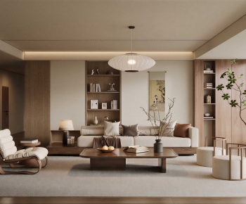 Modern A Living Room-ID:616457946