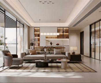 Modern A Living Room-ID:491274122