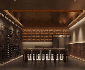 Modern Wine Cellar/Wine Tasting Room-ID:808101892