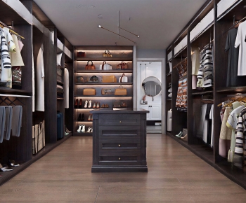 Modern Clothes Storage Area-ID:236101284
