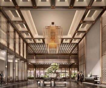 New Chinese Style Lobby Hall-ID:843657026