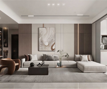 Modern A Living Room-ID:661573897
