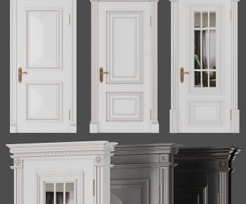 Simple European Style Entrance Door-ID:674982077