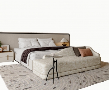 Modern Double Bed-ID:118397009