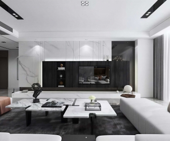 Modern A Living Room-ID:706705096