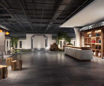 New Chinese Style A Living Room-ID:849759101