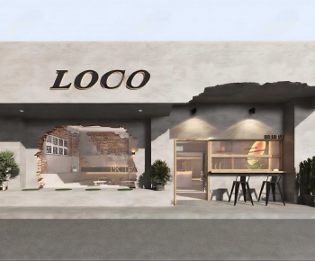 Modern Facade Element-ID:859699968