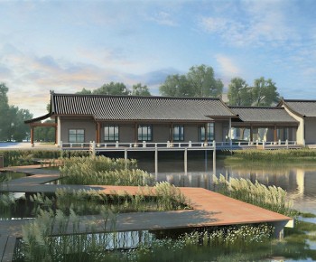 New Chinese Style Appearance Of Commercial Building-ID:593425995