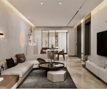 Modern A Living Room-ID:924482119