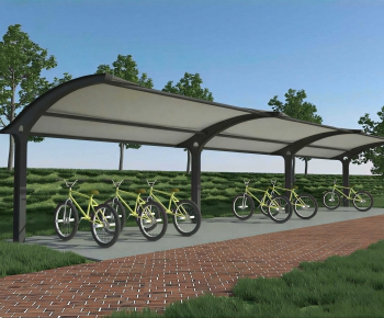 Modern Outdoor Parking Lot-ID:148782018