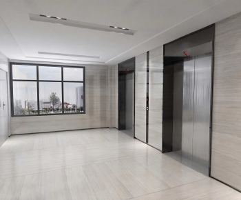Modern Office Elevator Hall-ID:785865078