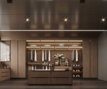 Modern Clothes Storage Area-ID:415787944