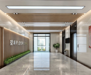 Modern Office Elevator Hall-ID:438064107