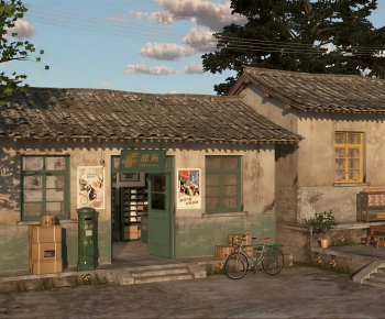 New Chinese Style Appearance Of Commercial Building-ID:903789045