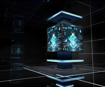 Modern Exhibition Hall-ID:721946956