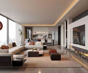 Modern A Living Room-ID:134979961