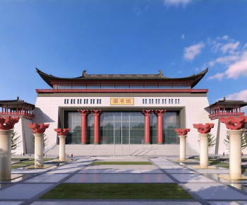 New Chinese Style Architecture Of Artistic Style-ID:519205098