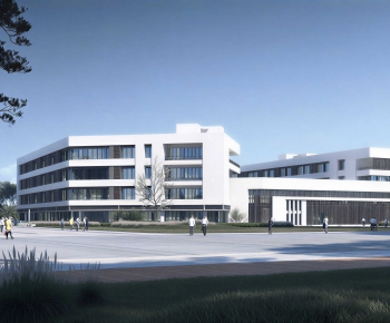 Modern School Building-ID:498878961