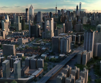 Modern Architectural Bird's-eye View Planning-ID:746275907