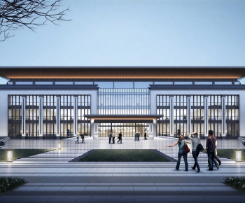 Modern Appearance Of Commercial Building-ID:767792947