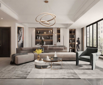 Modern A Living Room-ID:987166889