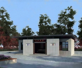 Modern Public Building-ID:725379055