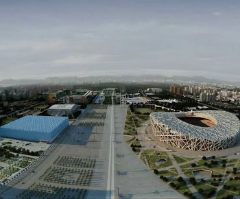 Modern Architectural Bird's-eye View Planning-ID:382276063