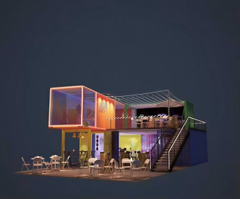 Modern Appearance Of Commercial Building-ID:542649035