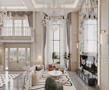 French Style A Living Room-ID:957896954