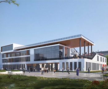 Modern School Building-ID:305308102