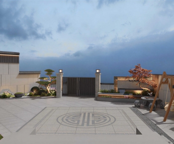 New Chinese Style Courtyard/landscape-ID:945003999
