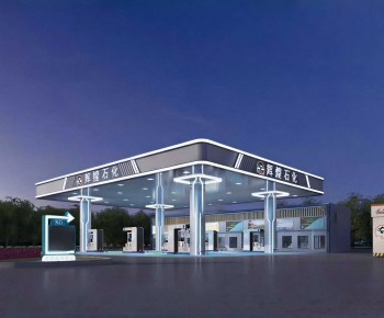 Modern Gas Station-ID:970216047