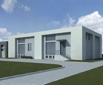 Modern Industrial Building-ID:481054074