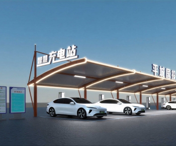 Modern Outdoor Parking Lot-ID:482561112