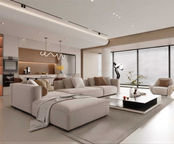Modern A Living Room-ID:743490939