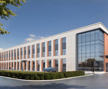 Modern Industrial Building-ID:194680778
