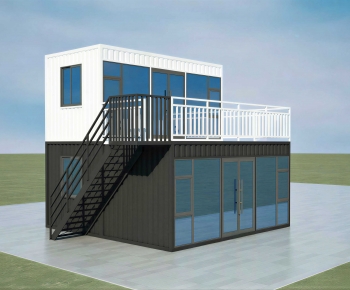 Industrial Style Appearance Of Commercial Building-ID:175329928