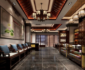 New Chinese Style Hospital Hall-ID:192002066