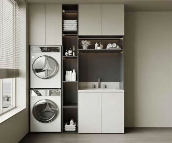 Modern Laundry Cabinet-ID:829483999