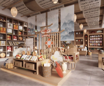 New Chinese Style Retail Stores-ID:938266047