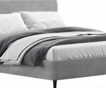 Modern Double Bed-ID:973418001