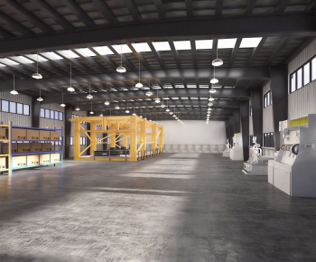 Modern Factory Floor/warehouse-ID:516273028