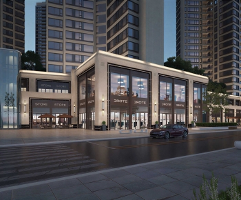 Modern Appearance Of Commercial Building-ID:232865107