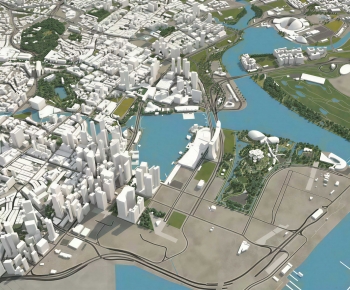 Modern Architectural Bird's-eye View Planning-ID:315198904