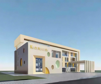 Modern School Building-ID:358860538