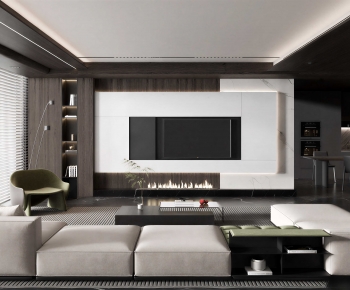 Modern A Living Room-ID:566636096