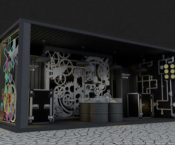 Industrial Style Exhibition Hall-ID:380737074